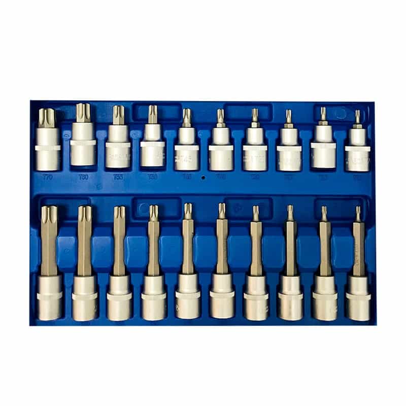 Набор коротких и длинных головок TORX 32 пр.