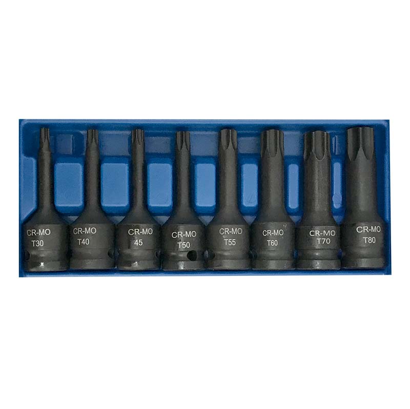 Набор головок 1/2" TORX 8пр.