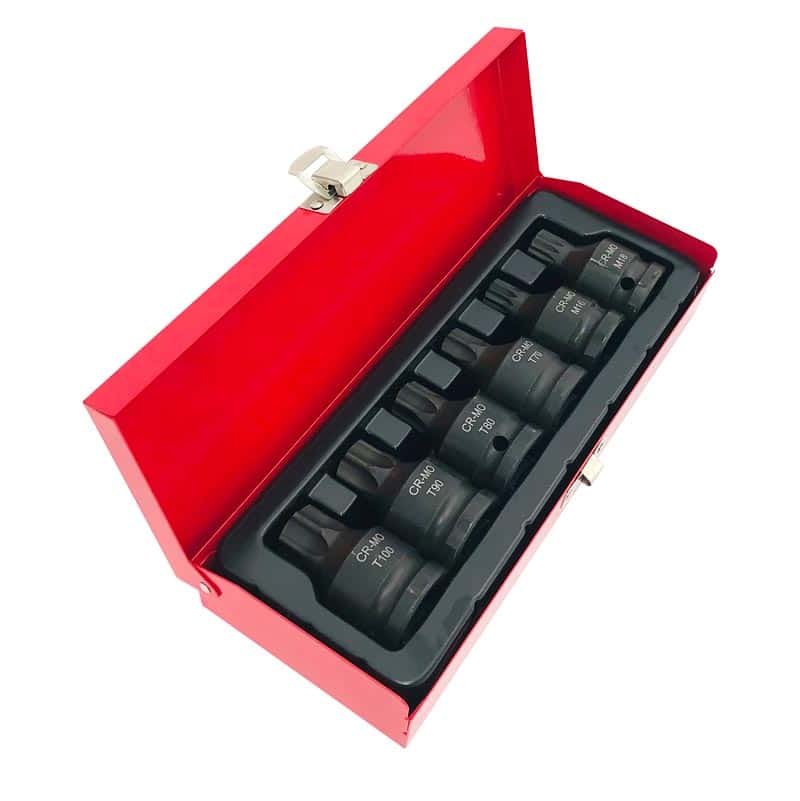 Набор ударных головок 3/4" TORX и SPLINE