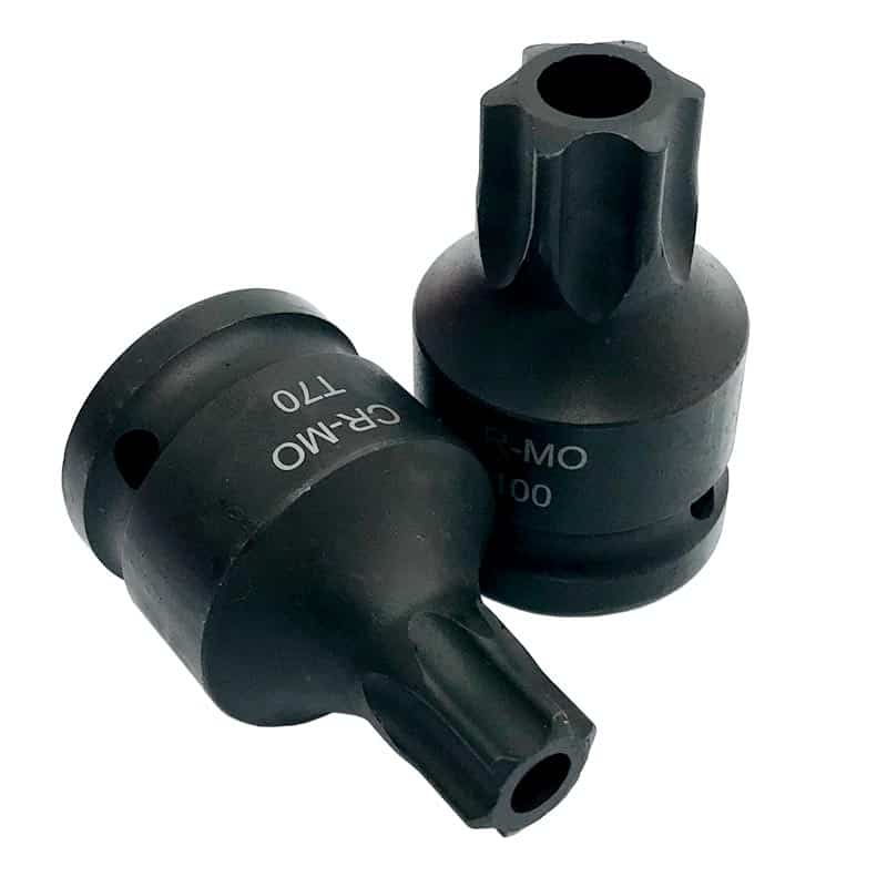Набор ударных головок 3/4" TORX и SPLINE