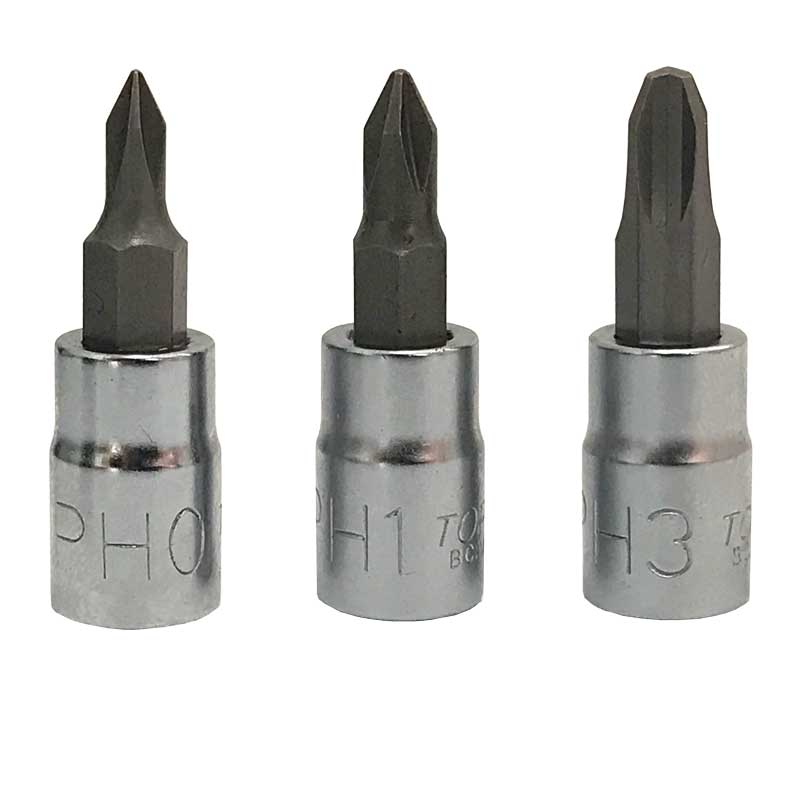 Головки 1/4" Phillips Головки 1/4" Phillips
