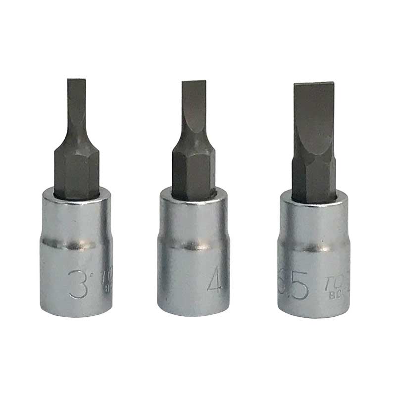 Головка 1/4" прямой шлиц Головка 1/4" прямой шлиц