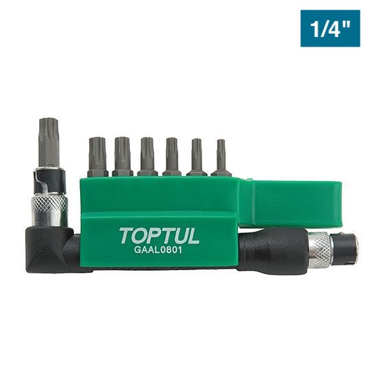 Биты TORX T10-T40 с отверстием в наборе с воротком